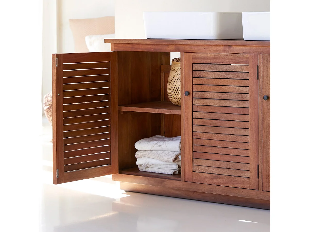 Mobile contenitore in legno di acacia 130 Loggia