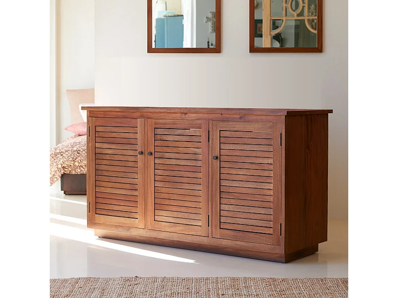 Mobile contenitore in legno di acacia 130 Loggia