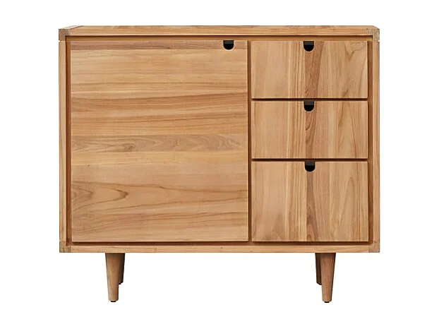 Aufbewahrungsmöbel Jonàk aus Teakholz, 95 cm