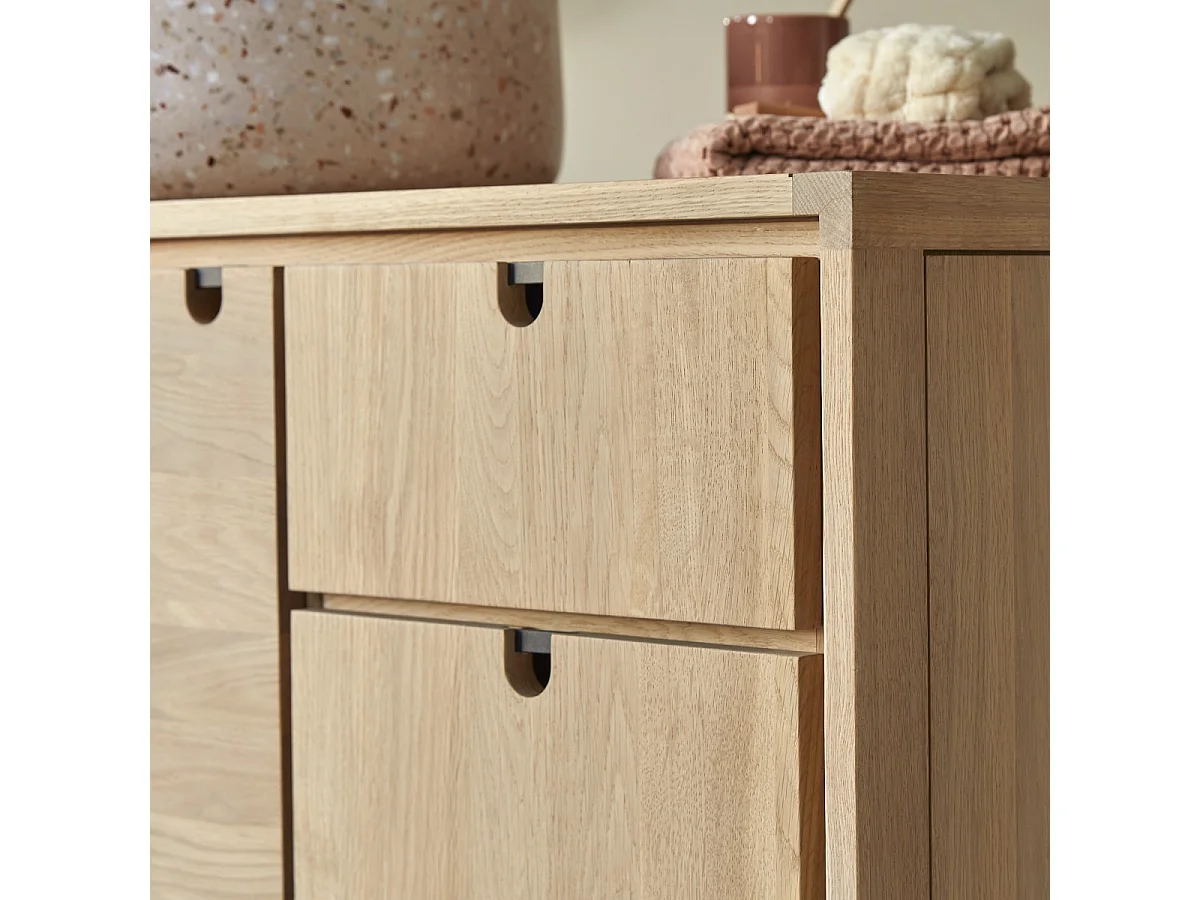 Meuble de rangement en bois de chêne 95 Jonàk