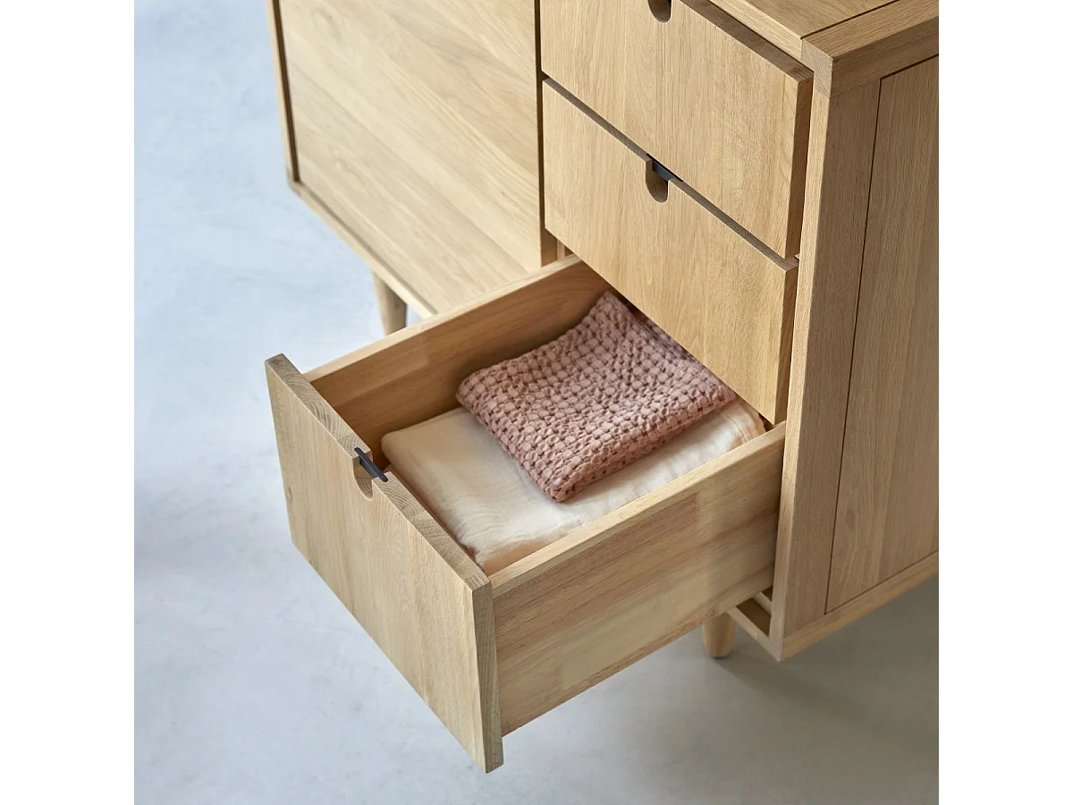 Meuble de rangement en bois de chêne 95 Jonàk