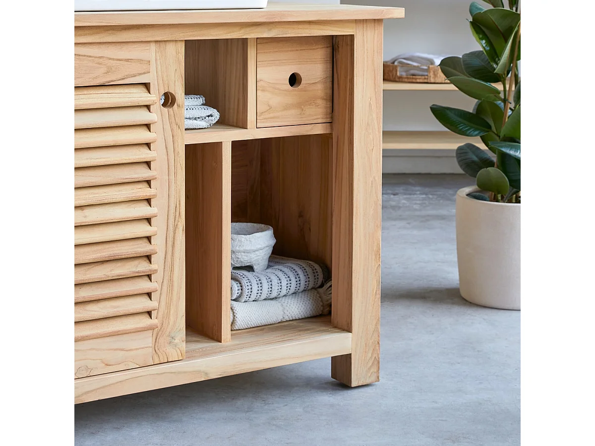 Meuble de rangement en bois de teck 95 Coline