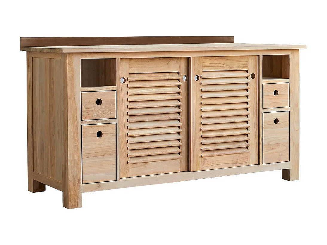 Meuble de rangement en bois de teck 95 Coline