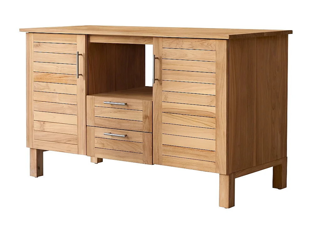 Aufbewahrungsmöbel Soho aus Teakholz, 125 cm