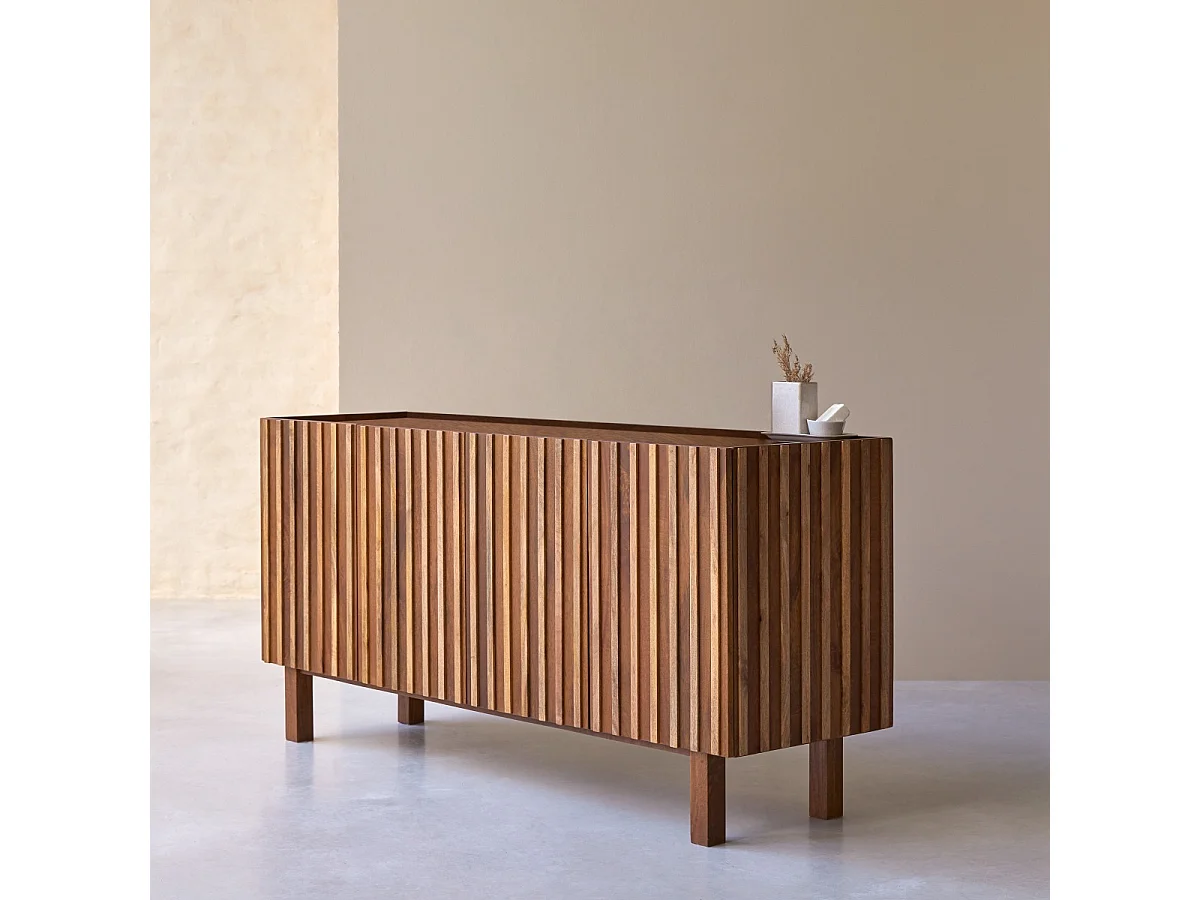 Aufbewahrungsmöbel Milo aus Mangoholz, 164 cm