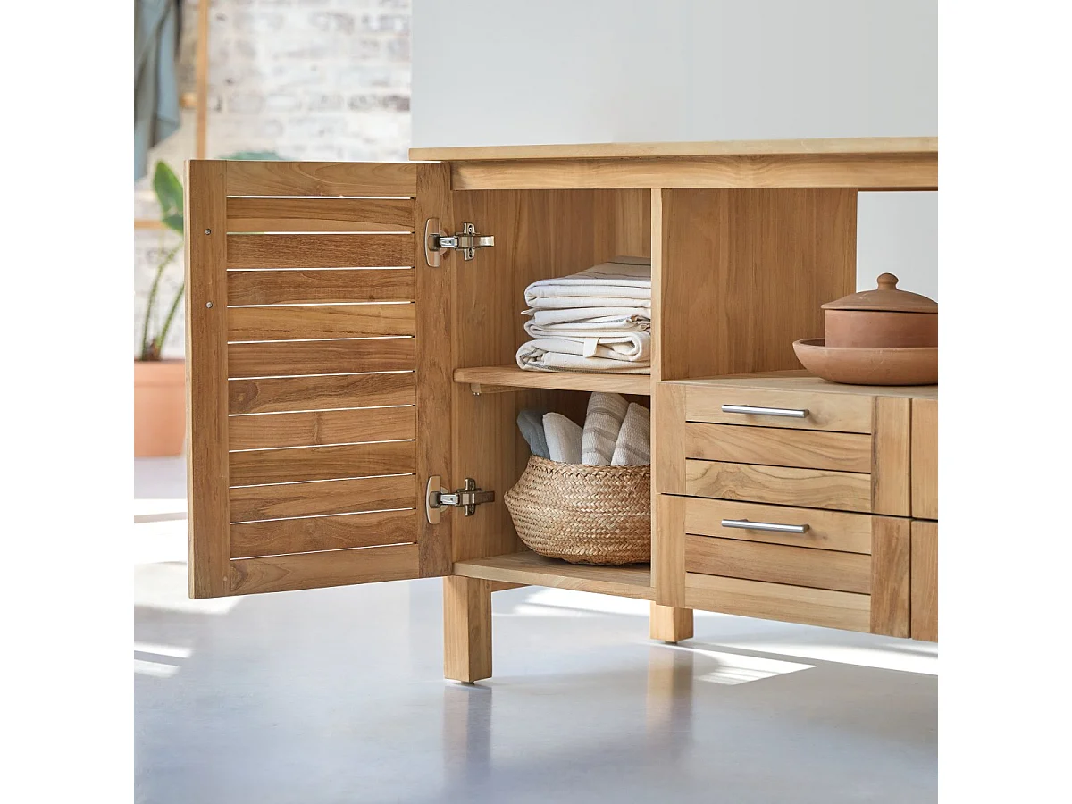 Meuble de rangement en bois de teck 165 Soho