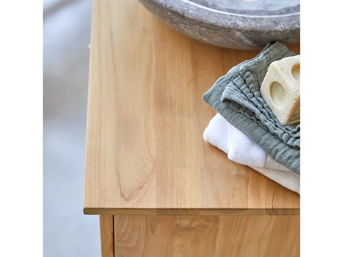 Aufbewahrungsmöbel Soho aus Teakholz, 85 cm