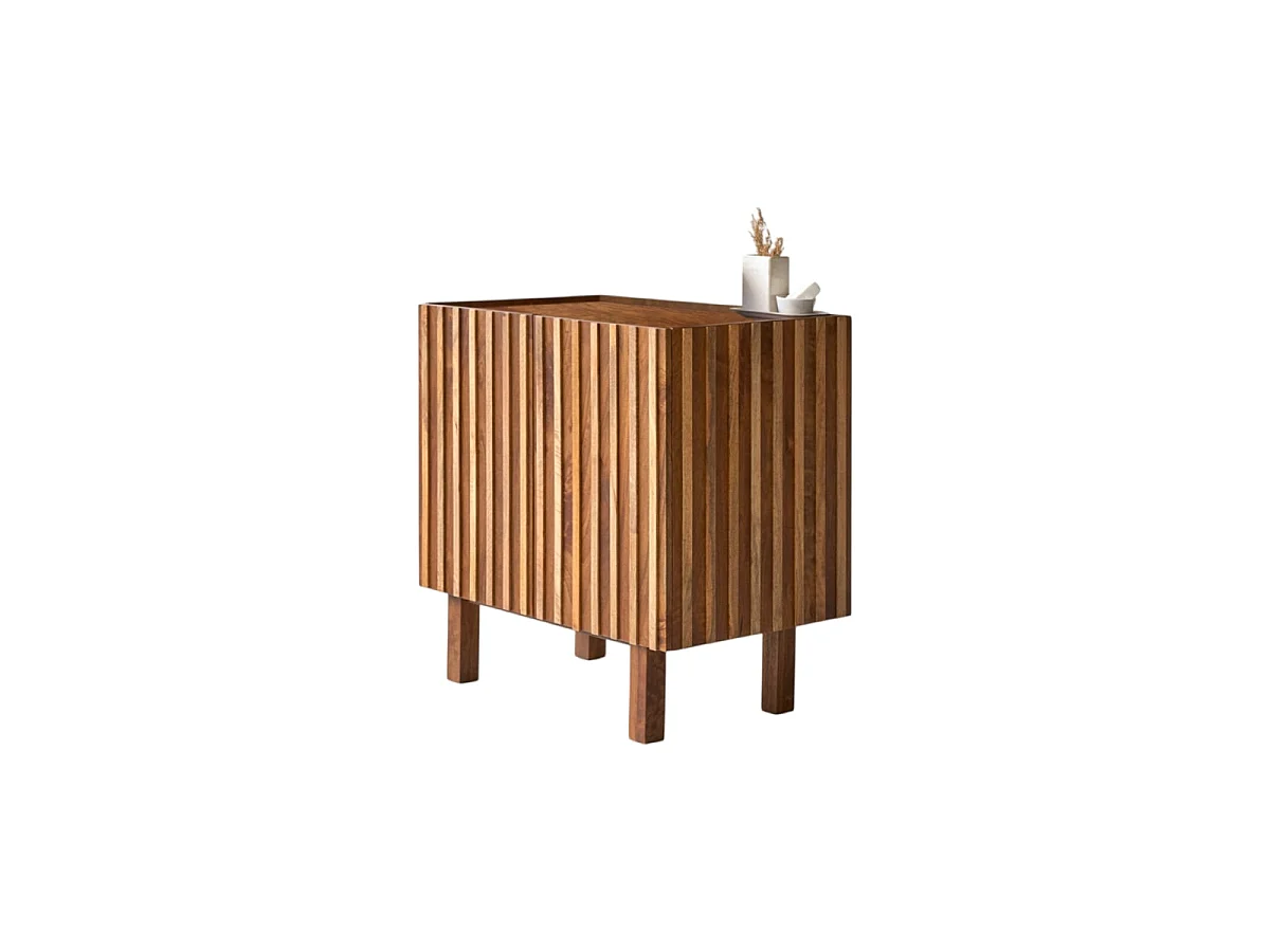 Aufbewahrungsmöbel Milo aus Mangoholz, 80 cm