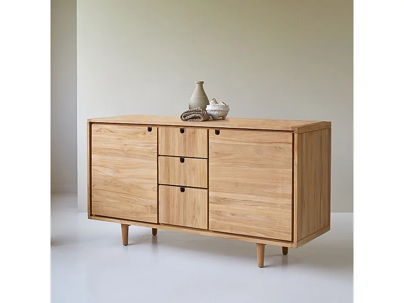 Aufbewahrungsmöbel Jonàk aus Teakholz, 145 cm