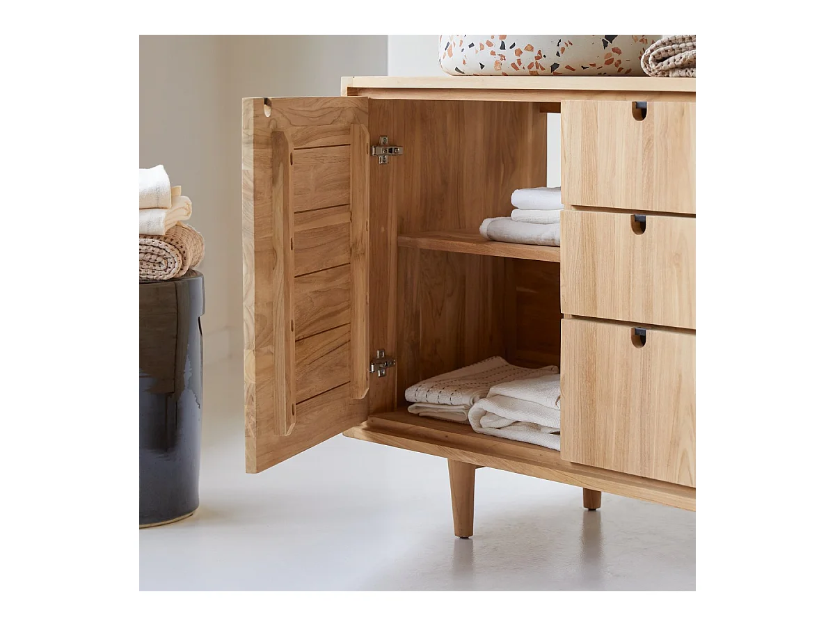 Mobile contenitore in legno di teak 145 Jonàk