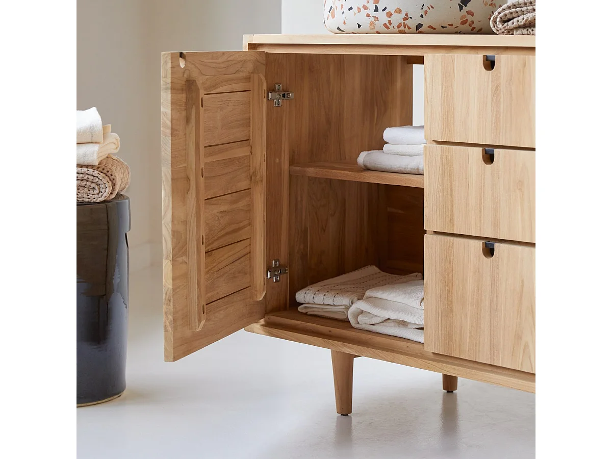Mobile contenitore in legno di teak 145 Jonàk