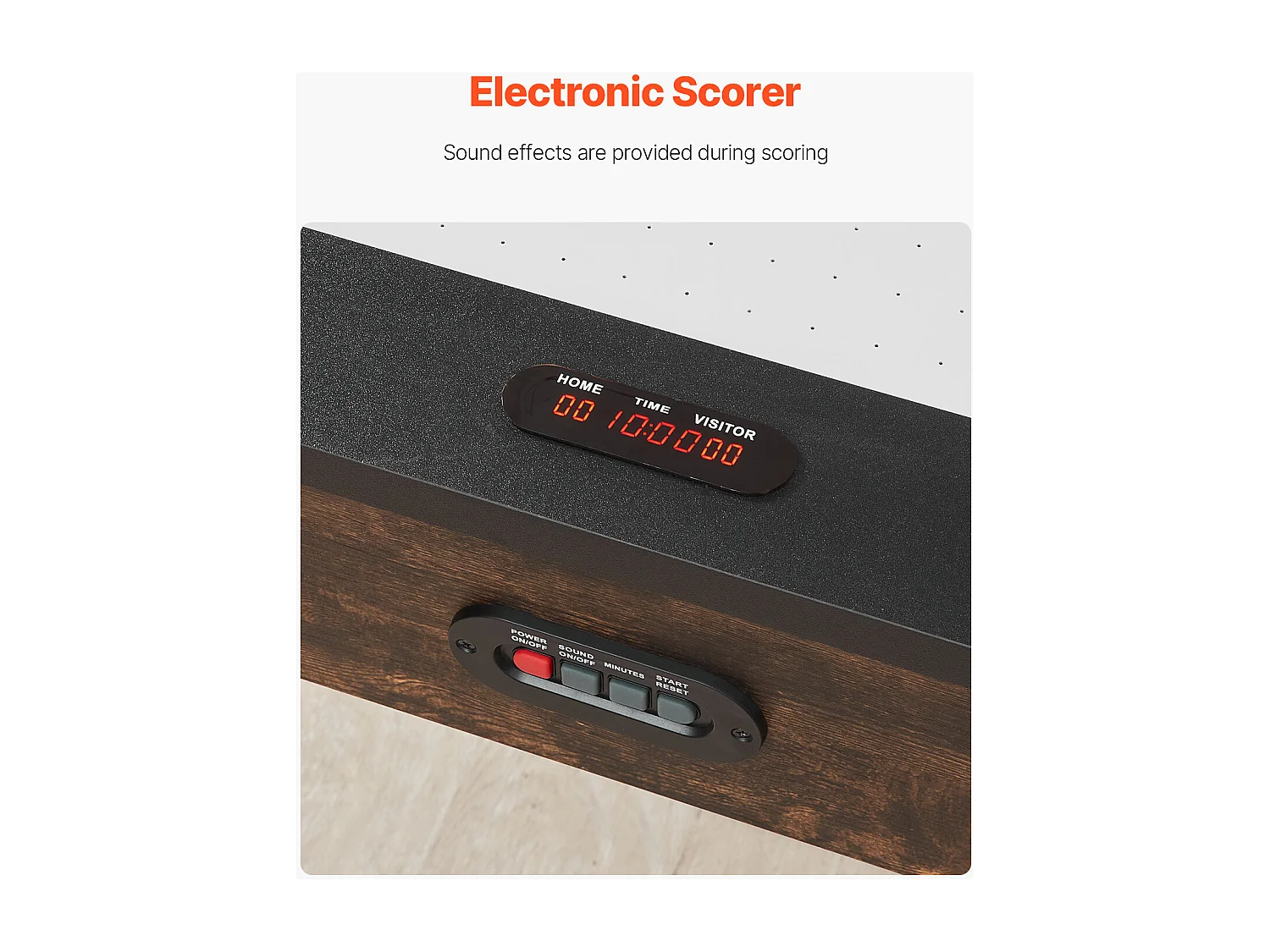 Airhockeytafel, SucceBuy 214 cm Airhockeytafel met Elektronische Scorebord en Accessoires
