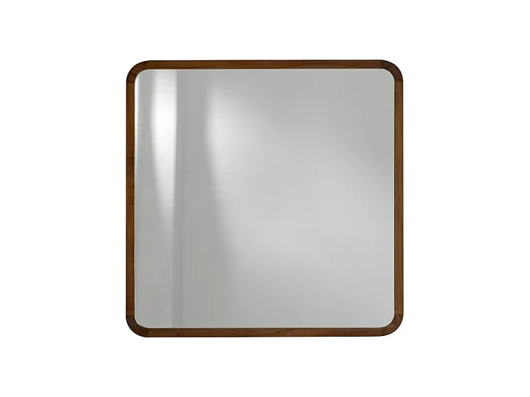 Specchio quadrato in legno massello di teak East da 60 x 60