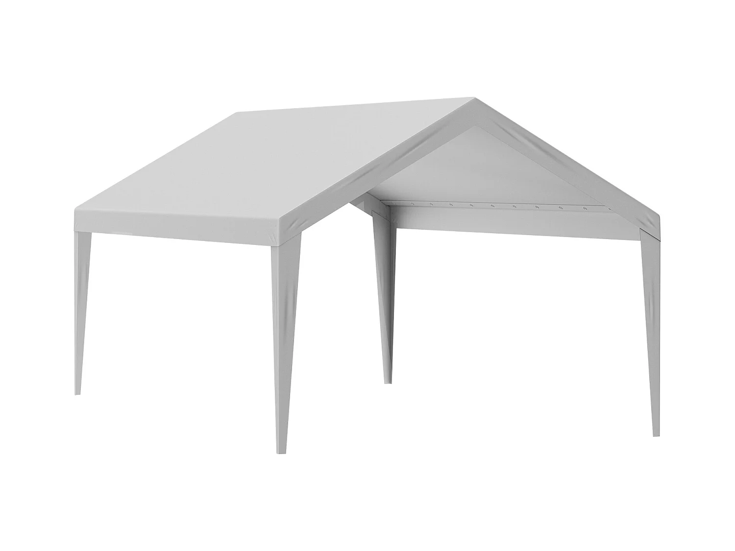 Toile D'Avent SucceBuy de Rechange pour Abri D'Auto/Carport , 366 x 610 cm, Gris