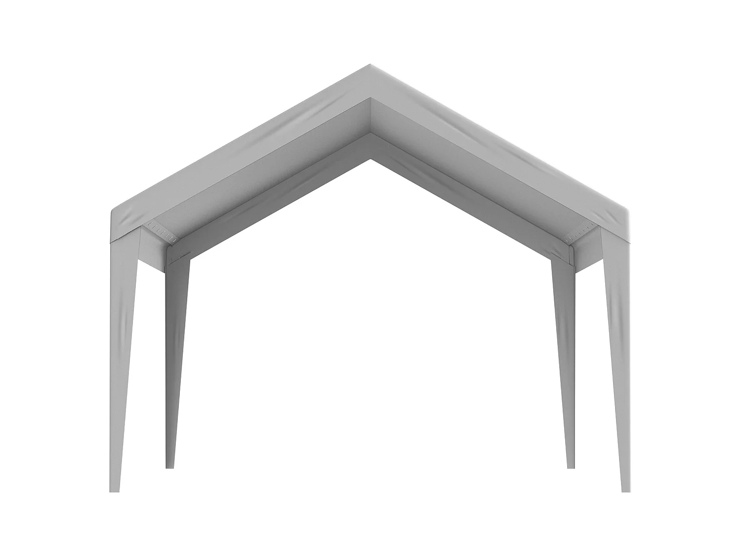 Toile D'Avent SucceBuy de Rechange pour Abri D'Auto/Carport , 366 x 610 cm, Gris