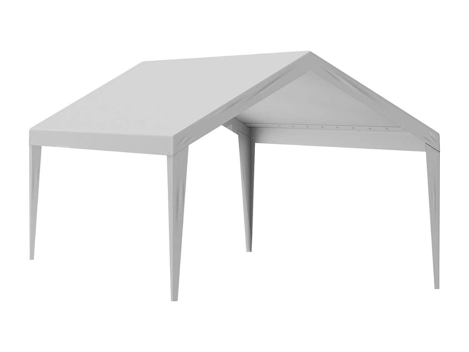 Toile D'Avent SucceBuy de Rechange pour Abri D'Auto/Carport , 366 x 610 cm, Gris