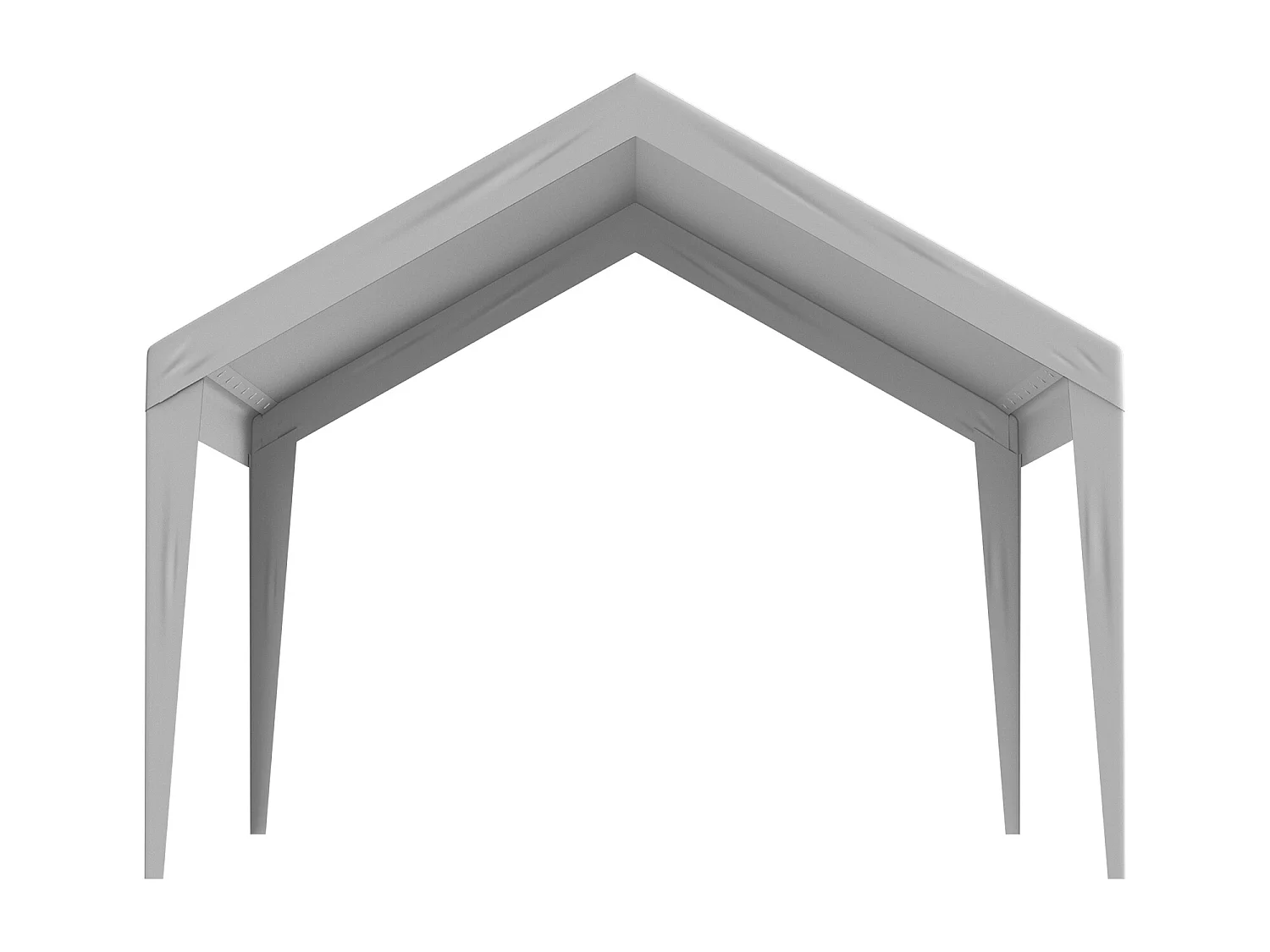 Toile D'Avent SucceBuy de Rechange pour Abri D'Auto/Carport , 366 x 610 cm, Gris