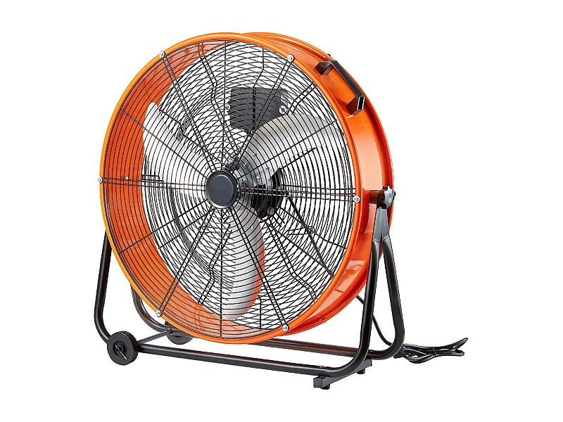 Ventilador SucceBuy de Tambor Industrial de 61 cm com Temporizador Conveniente e 3 Velocidades Ajustáveis - Perfeito para Grandes Espaços como Armazéns e Garagens