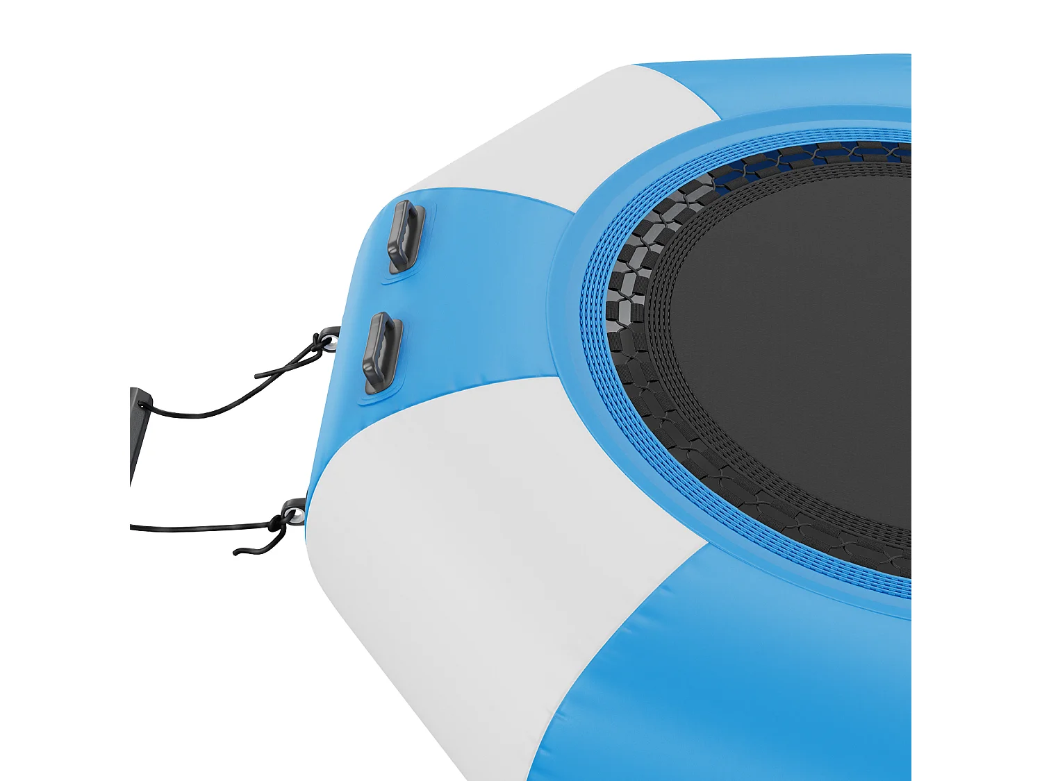 Trampoline Aquatique Gonflable, SucceBuy Trampoline Aquatique Gonflable 2 m, Plate-Forme de Natation pour Piscine et Lac