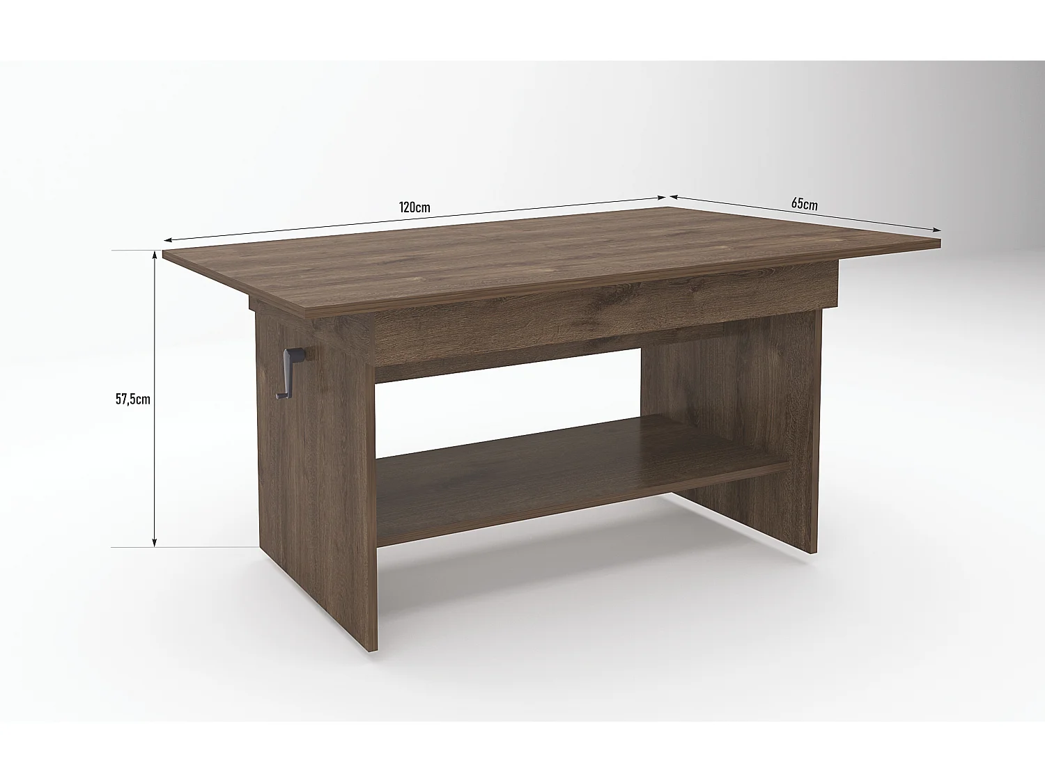 Tavolino da salotto allungabile marrone TG3