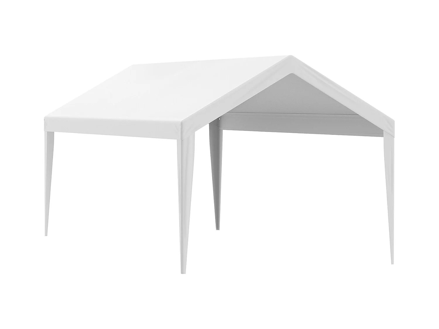 Toile D'Avent SucceBuy de Rechange pour Abri D'Auto, 305 x 610 cm, Blanc, Bâche Robuste pour Abri de Garage, Imperméable et Protégée Contre les UV