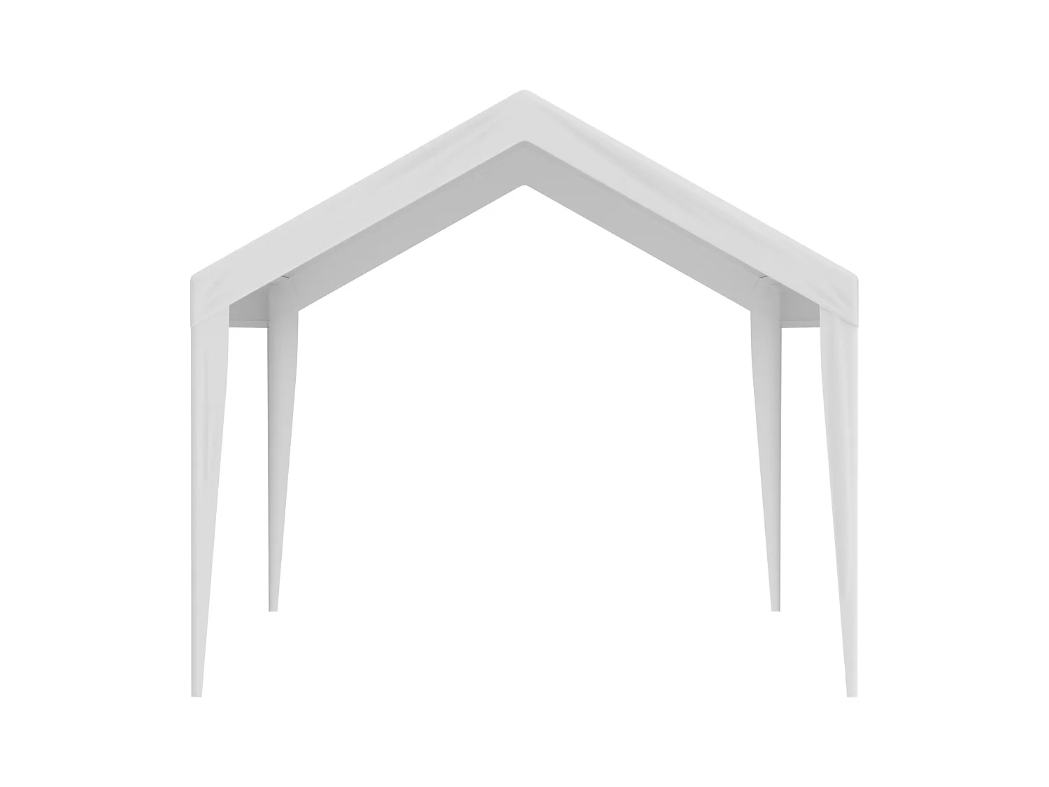 Toile D'Avent SucceBuy de Rechange pour Abri D'Auto, 305 x 610 cm, Blanc, Bâche Robuste pour Abri de Garage, Imperméable et Protégée Contre les UV