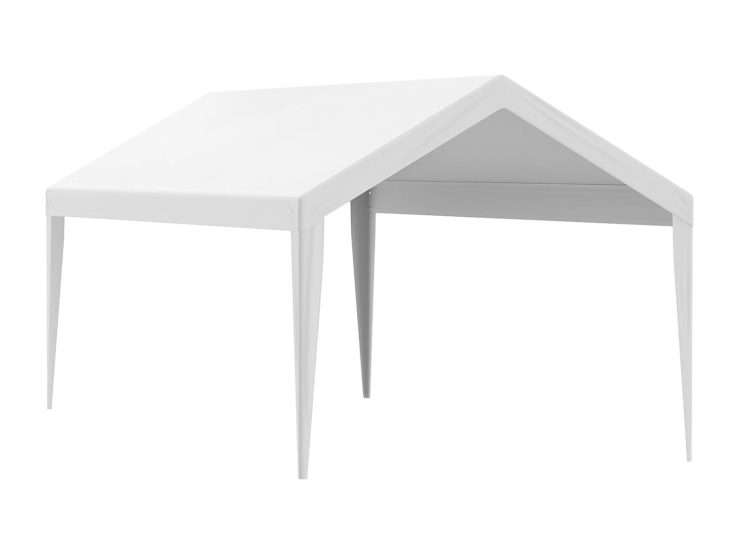 Toile D'Avent SucceBuy de Rechange pour Abri D'Auto, 305 x 610 cm, Blanc, Bâche Robuste pour Abri de Garage, Imperméable et Protégée Contre les UV