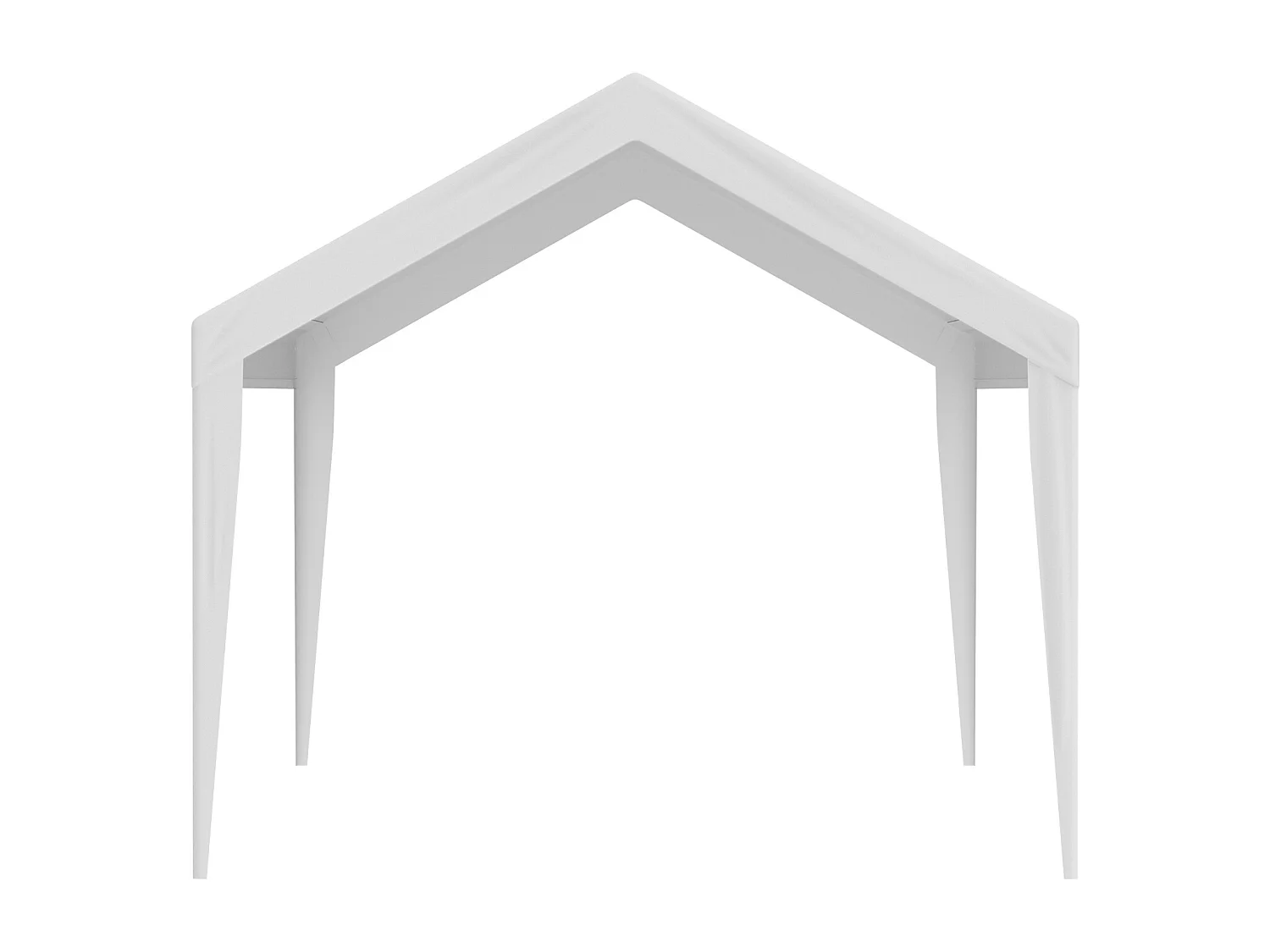 Toile D'Avent SucceBuy de Rechange pour Abri D'Auto, 305 x 610 cm, Blanc, Bâche Robuste pour Abri de Garage, Imperméable et Protégée Contre les UV