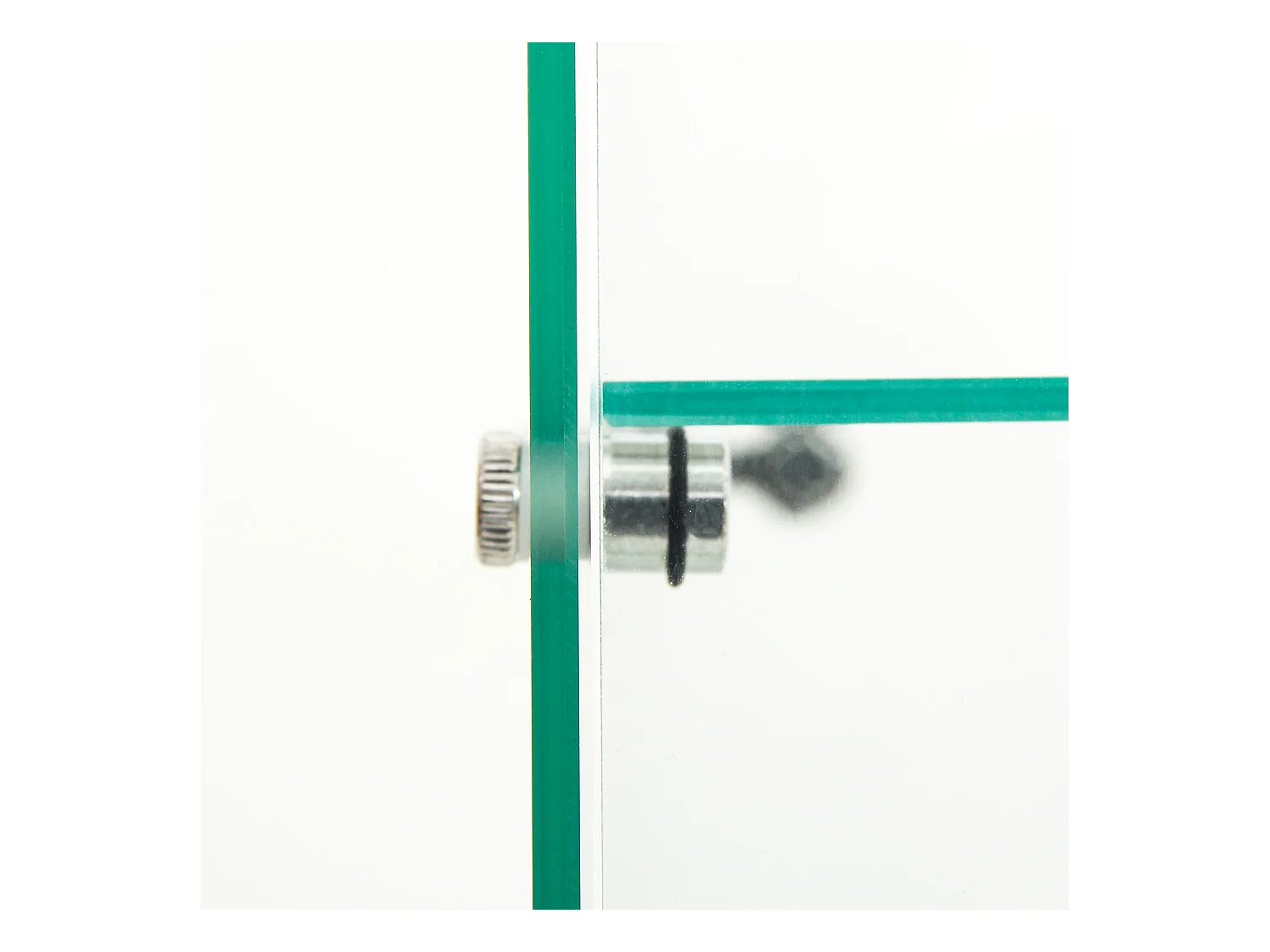 Vitrine de vidro de parede dupla 40*86*36,5 cm, com trava anti-roubo e iluminação LED, branca