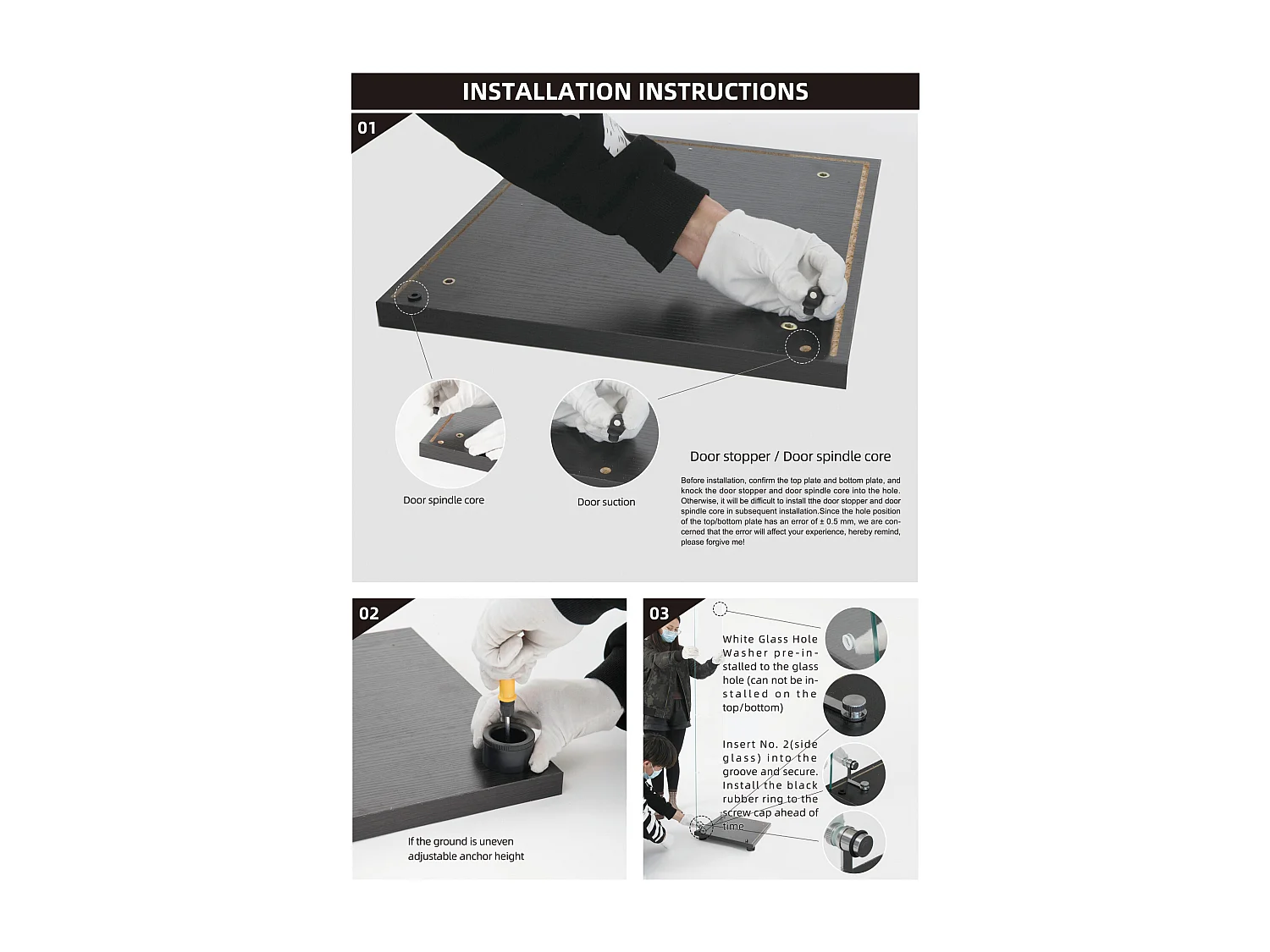 Vitrina de 4 niveles, vitrina transparente para figuras, vitrina de vidrio templado con puerta, color negro