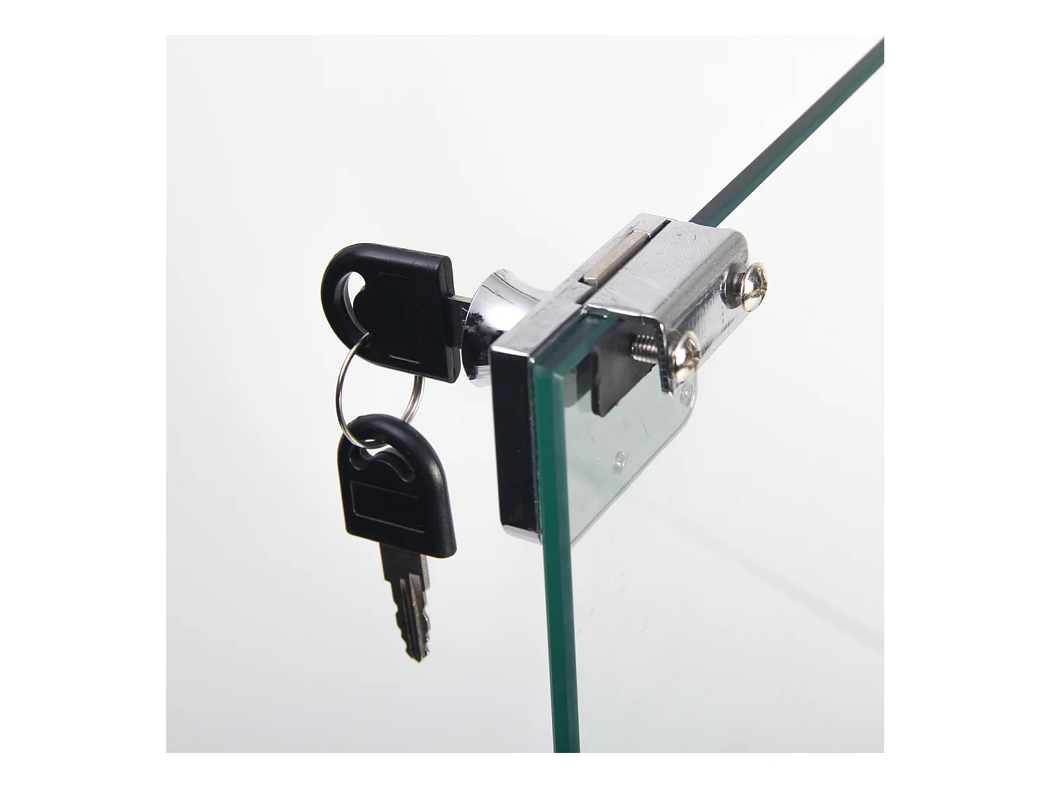 Vitrine de vidro com 3 prateleiras 127 x 45 x 14 cm vitrine de vidro de pé, vitrine para sala de estar, preta