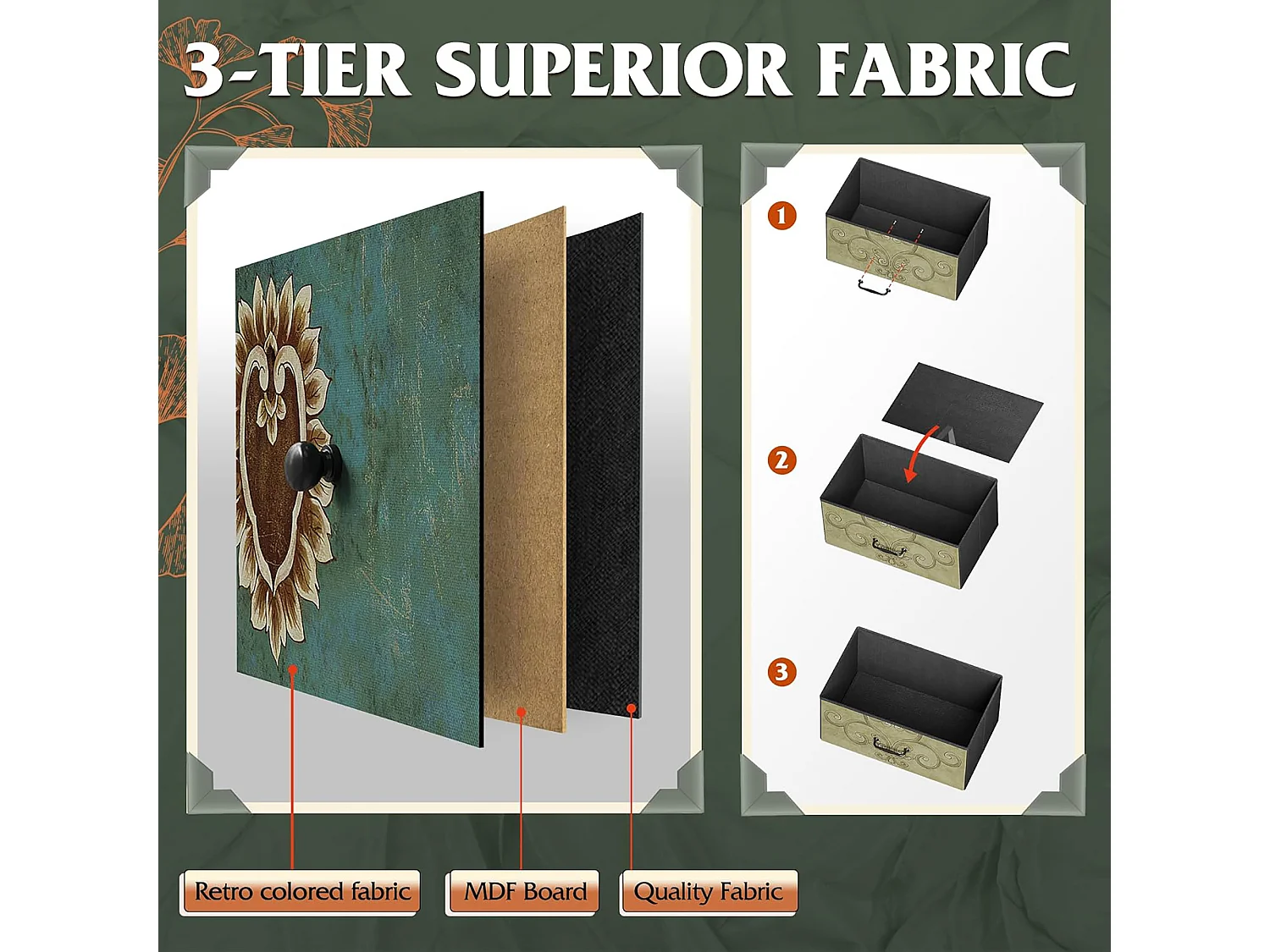 Móvel de TV baixo LE 108 x 30 x 77 cm, estrutura de metal sólido e madeira, móvel de TV, mesa de TV, multicolorido