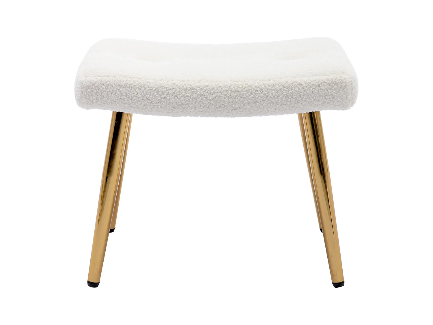 Fauteuil avec Repose-Pieds, Pieds en Bois Massif, Construction Hybride contreplaqué-métal, Beige