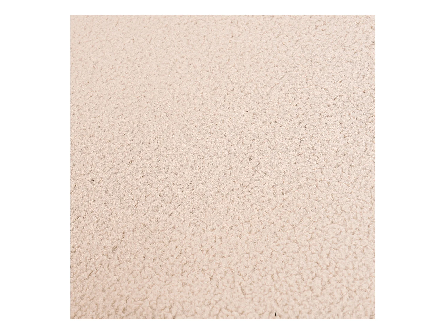 Fauteuil à bascule en peluche Teddy, fauteuil de lecture rembourré, dossier à carreaux, beige