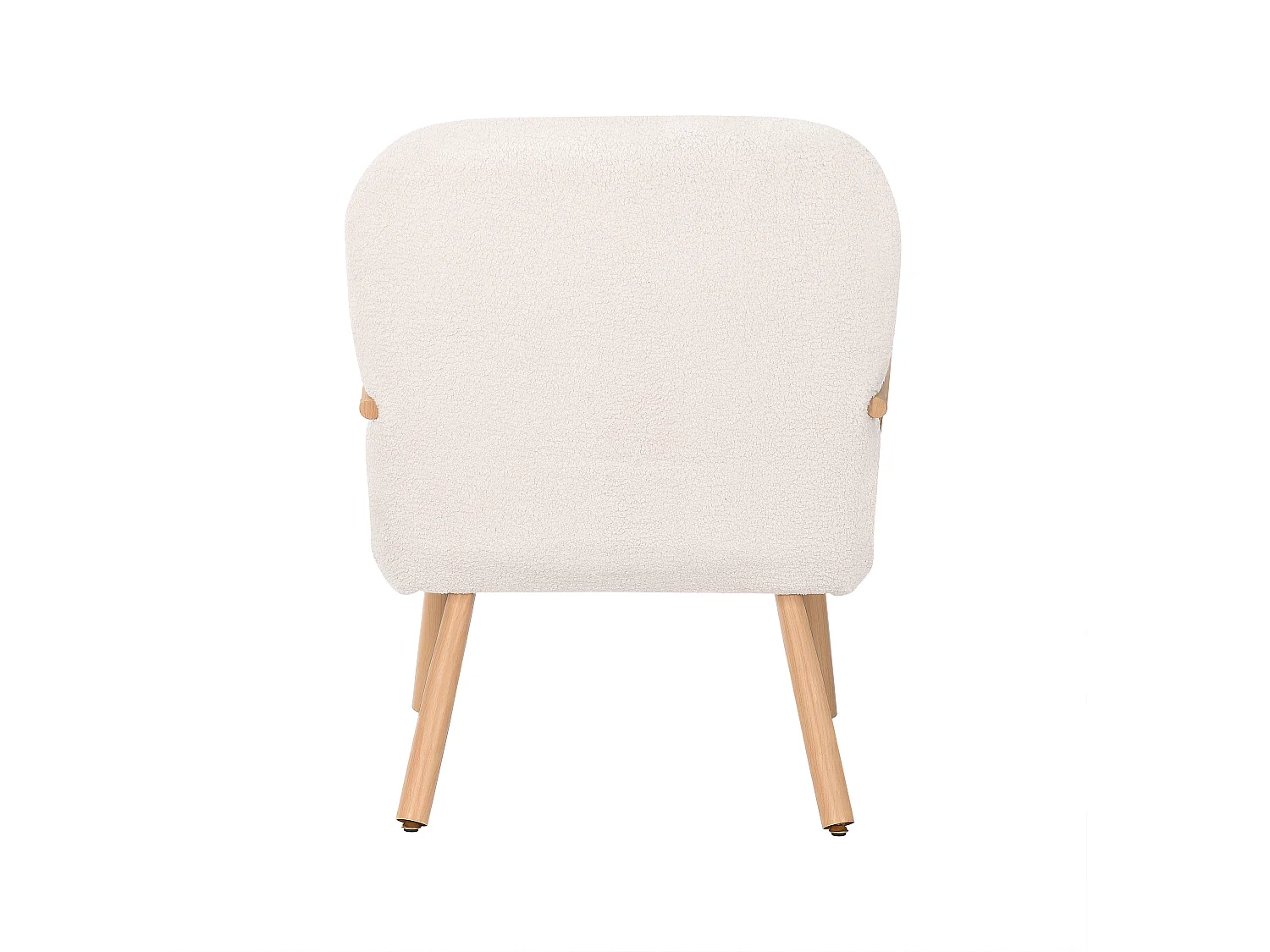 Fauteuil à Oreilles Avec Tabouret, Relaxation Rembourrée Pour Salon , Chambre à Coucher , Beige