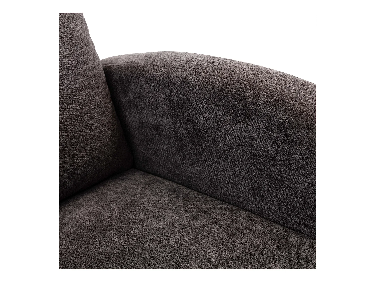 Cómoda mecedora de madera con acolchado suave y bolsillos laterales, color marrón