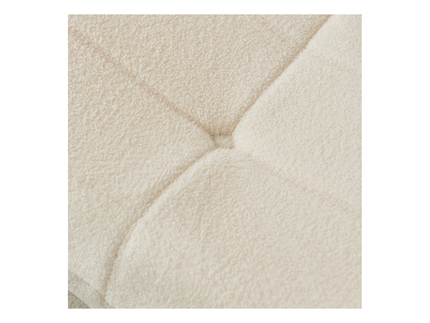 Poltrona tipo pufe de lã de cordeiro para adultos, design de estofamento, sofá preguiçoso para canto aconchegante, bege