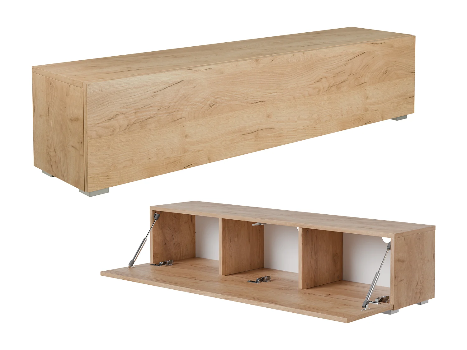 Meuble TV 105 cm 140 cm Banc Télé  Suspendu Banc Télévision Moderne Flottante pour Salon