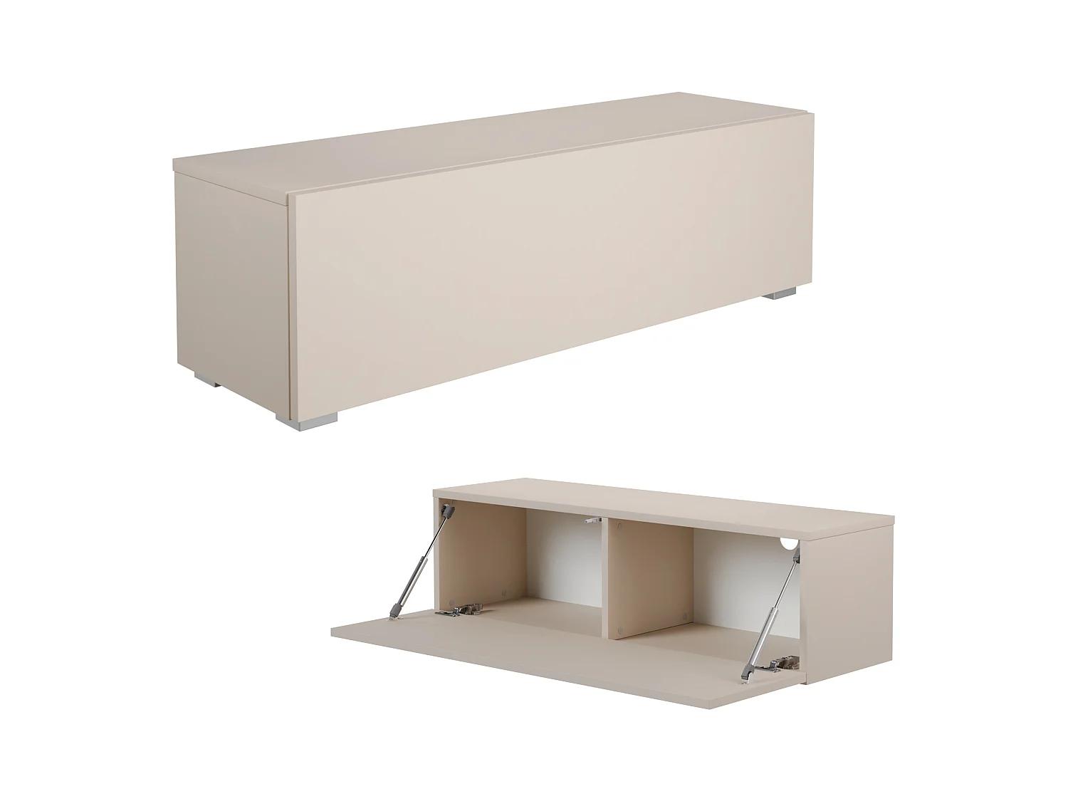 Meuble TV 105 cm 140 cm Banc Télé  Suspendu Banc Télévision Moderne Flottante pour Salon