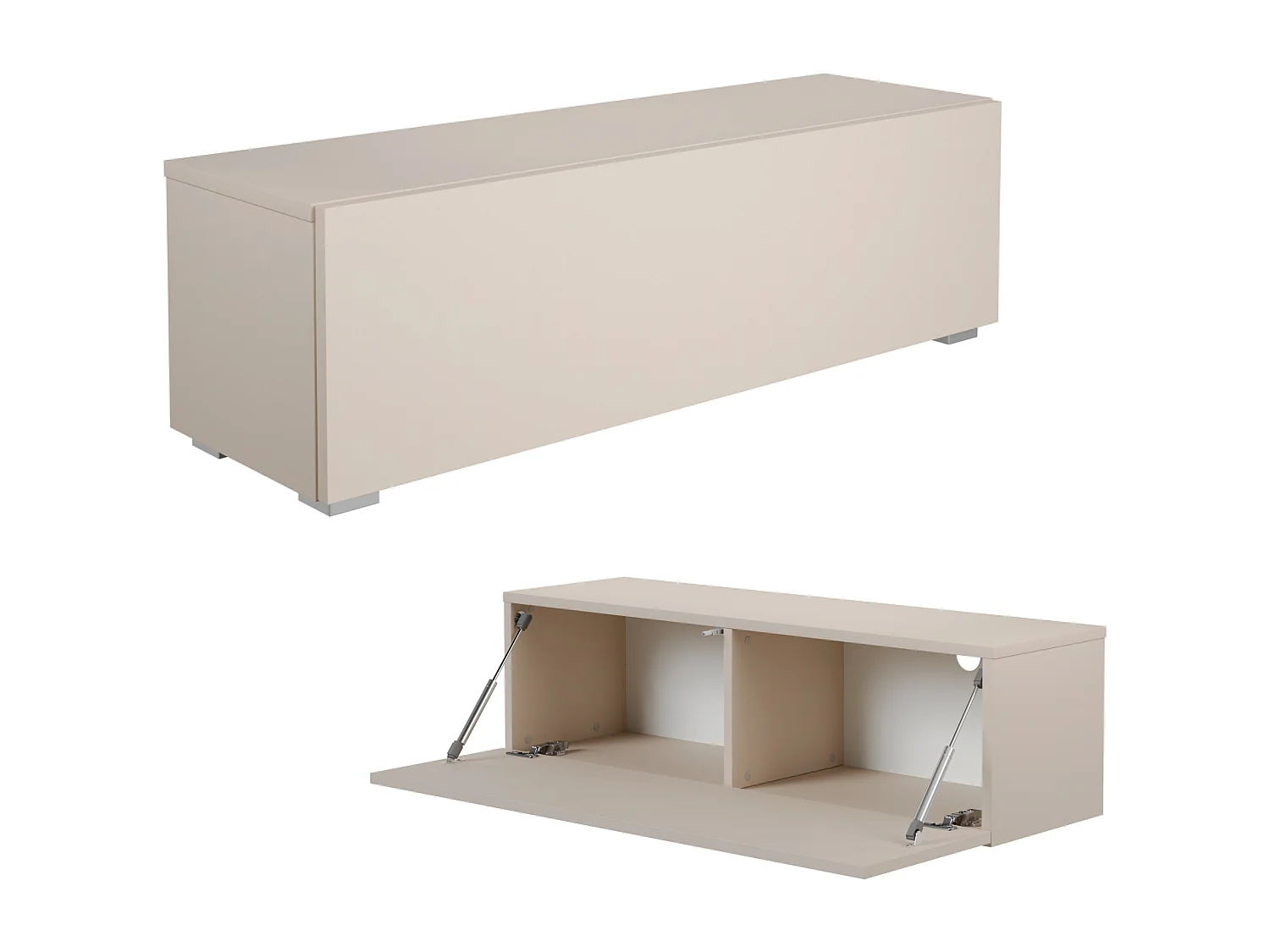 Meuble TV 105 cm 140 cm Banc Télé  Suspendu Banc Télévision Moderne Flottante pour Salon