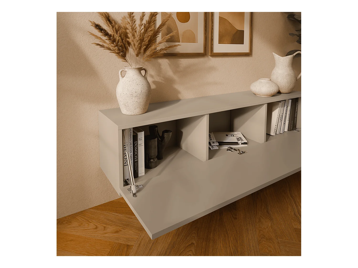 TV-meubel 105 cm 140 cm Zwevende Moderne Televisiekast voor Woonkamer