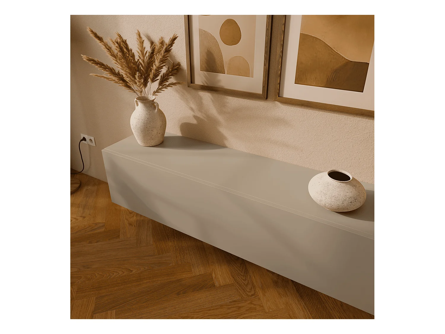 TV-meubel 105 cm 140 cm Zwevende Moderne Televisiekast voor Woonkamer