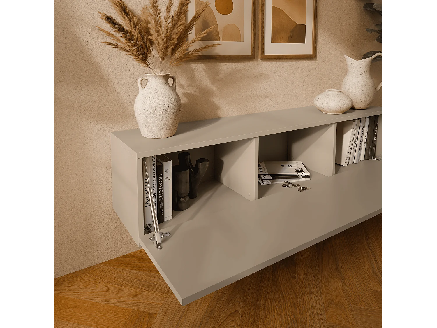 TV-meubel 105 cm 140 cm Zwevende Moderne Televisiekast voor Woonkamer