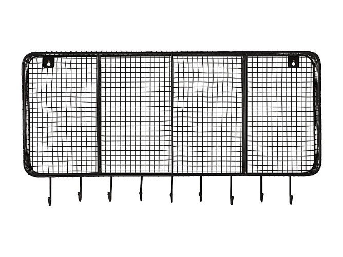 Kinder-Wandgarderobe Sona aus Metall 4 Fächer 100 cm
