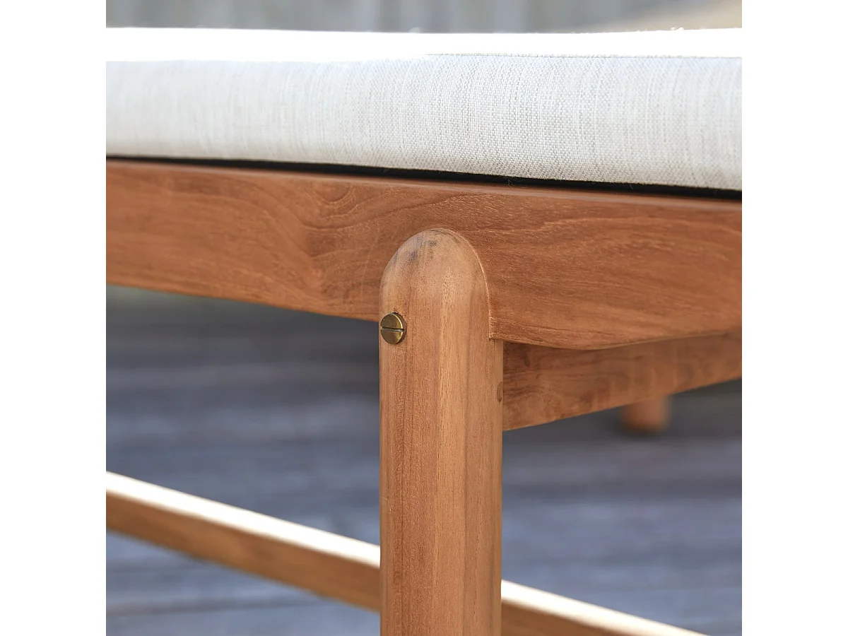 Panca da giardino in legno massello di teak Fado