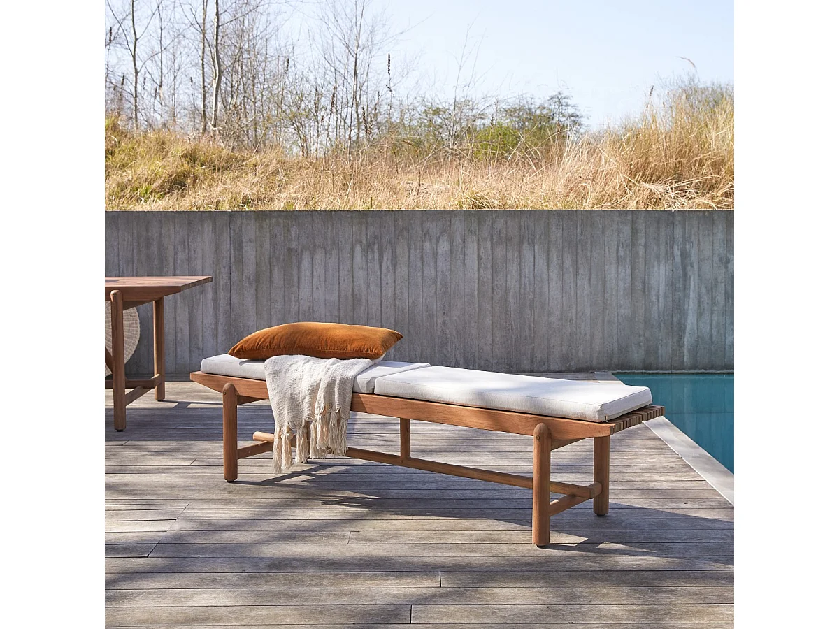 Outdoor Bank Fado aus massivem Teakholz