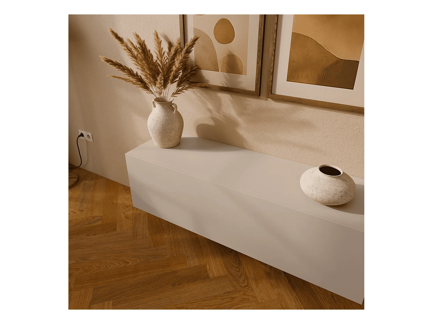 Móvel TV 105 cm 140 cm Banco de TV Suspenso Banco de Televisão Moderno Flutuante para Sala