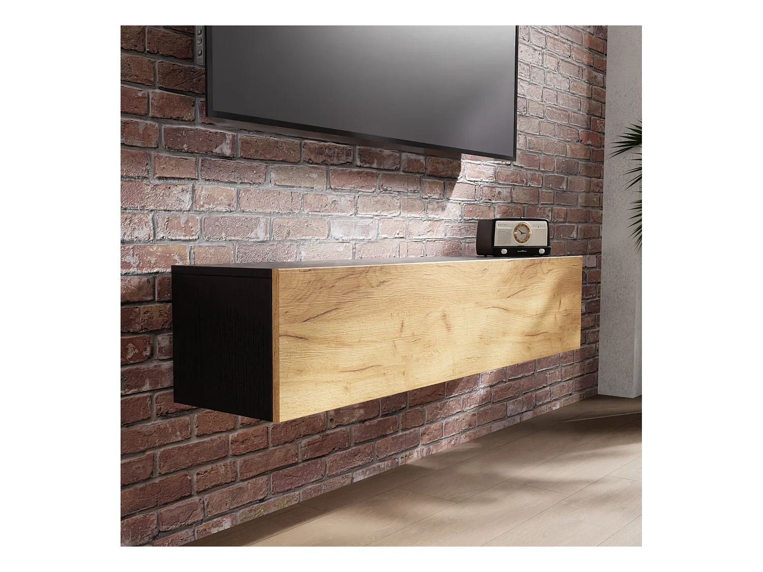 TV-Möbel 105 cm 140 cm Hängendes TV-Bank Modernes Schwebendes TV-Möbel für Wohnzimmer