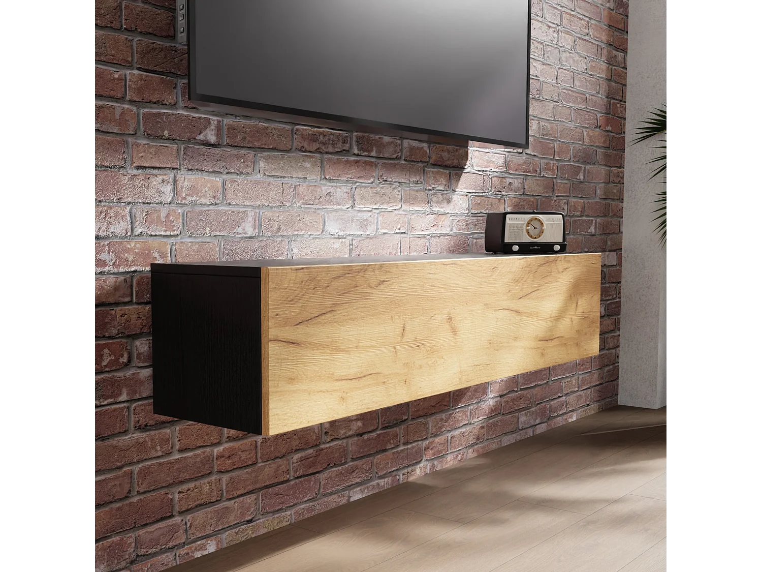 Móvel TV 105 cm 140 cm Banco de TV Suspenso Móvel TV Moderno Flutuante para Sala