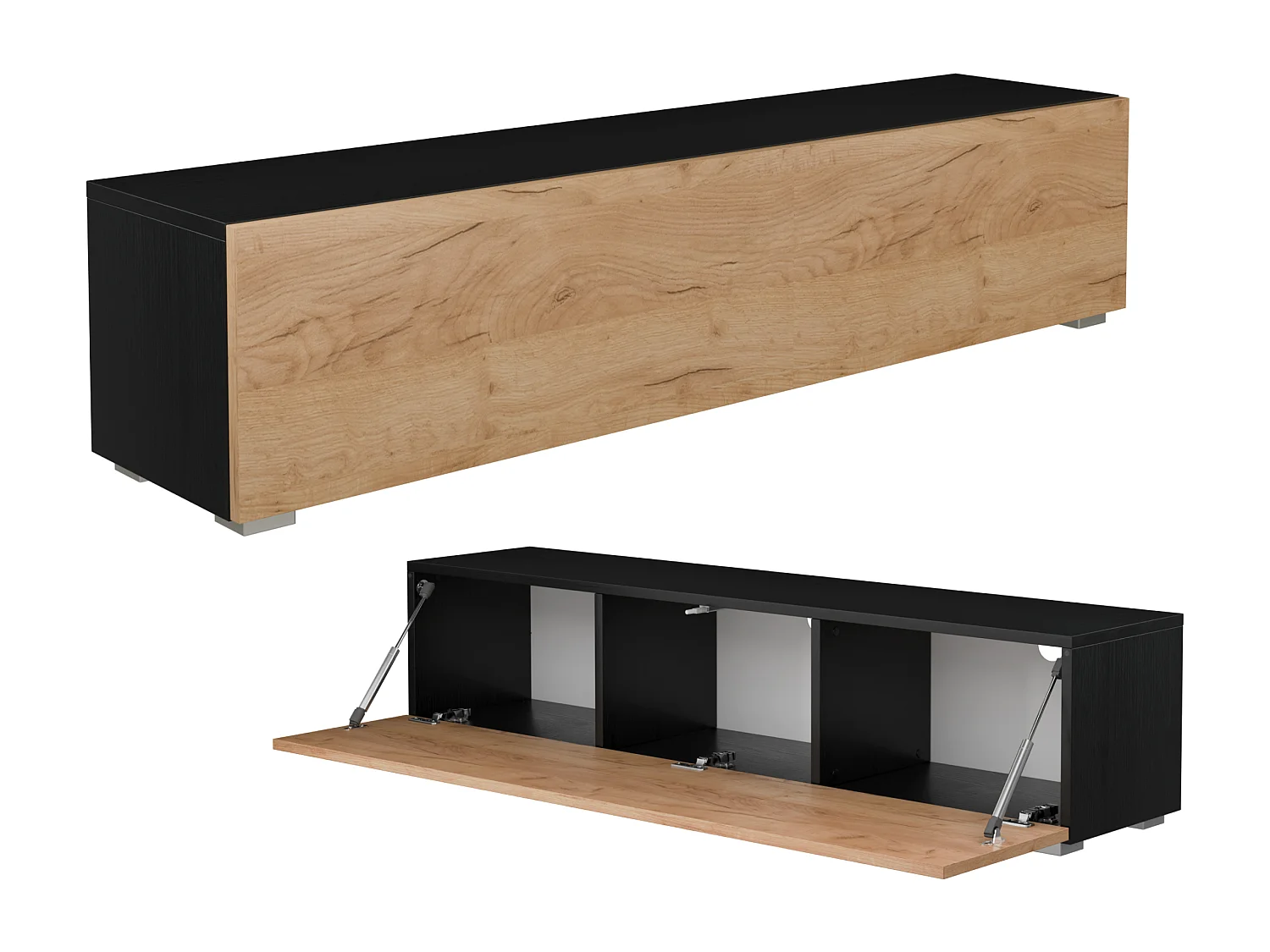 Móvel TV 105 cm 140 cm Banco de TV Suspenso Móvel TV Moderno Flutuante para Sala